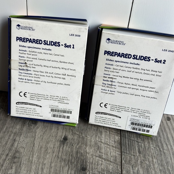 Prepared slide specimens, set 1 and set 2 Learning Resources Science - Picture 2 of 8